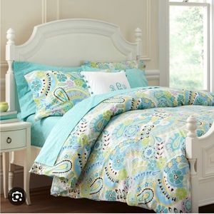 Pottery Barn Teen Paisley Pop Full Queen Duvet Set